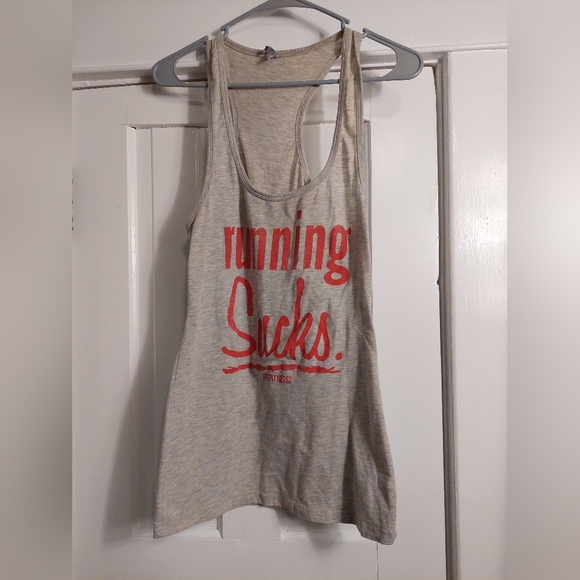 Running Sucks Racer Back Tank - Picture 2 of 3